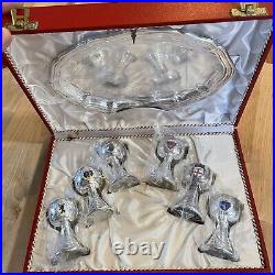 Antique West German Silver Mini Goblets Rare Vintage Collectible