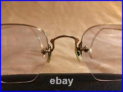 Antique gold filled eye glasses with case In great shape Vintage Rare