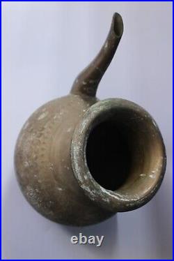 Antique old vintage rare collectible antique design brass pot