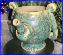 Antique/vintage RARE chinese Turquoise Glazed Oil Spot ewer! Incised Markings