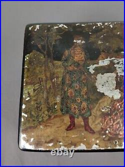 Antique vintage rare tea box. Period Tsarist Russia 1900s 15×9,5×10 cm