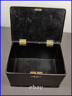 Antique vintage rare tea box. Period Tsarist Russia 1900s 15×9,5×10 cm