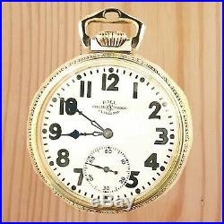 Ball Illinois Pocket Watch, 16s, 23J, 810, Official Standard Railroad RARE