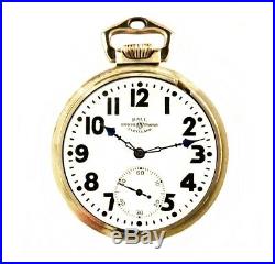 Ball Illinois Pocket Watch, 16s, 23J, 810, Official Standard Railroad RARE