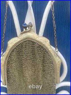 Beautiful Rare Vintage/Antique Whiting & Davis 1920's Handbag