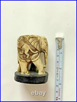 Bovine Figurine Statue Antique 1915 Handcarved Vintage Old Rare Collectible