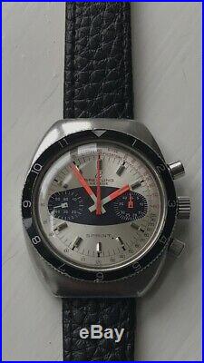 Breitling Sprint 2212 Vintage Chronograph Watch. Valjoux. Rare. Surfboard Dial