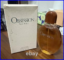 Calvin Klein Obsession for Men Eau De Toilette Spray 4 fl oz 125 ml Vintage Rare