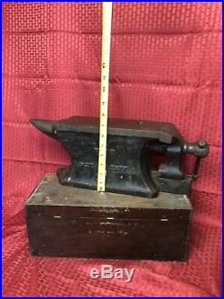 Charles Parker No. 1 Bench Anvil Vise 1877 Antique Vintage Rare Blacksmith Vice