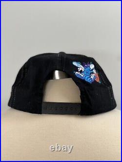 Charlotte Hornets Super Rare Vintage Big Logo Snapback Hat Black
