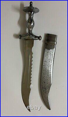 DAGGER KHANJAR Rare Steel Sheath Antique Vintage HANDMADE Old Collectible