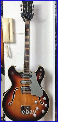 Dynacord dc-3v vintage electric guitar 1964 hollow rare