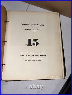 Famous Artists Course 1950 Antique Vintage 4 VOLUME Set Lessons In Art Rare