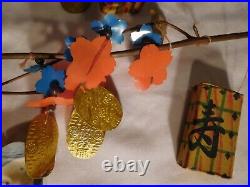 Fantastic 2 Rare Vintage or Antique Chinese Decorative Parade Sticks