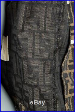Fendi Womens Rare Vintage Zucca Ff Monogram Jacket Vest Gilet Coat 40 It