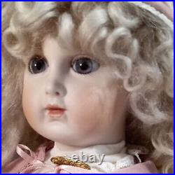 French vintage doll. Reproduction Antique Jumea porcelain bisque head 1993RARE