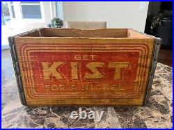 GET KIST ORANGE Soda Crate Antique 1940's Scranton PA. Vintage Original RARE