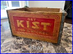 GET KIST ORANGE Soda Crate Antique 1940's Scranton PA. Vintage Original RARE