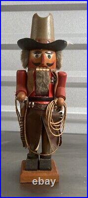 German The Cowboy Rare Vintage Wooden Nutcracker