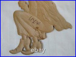 Germany Die Cut WITCH Decoration Embossed Diecut RARE Vintage Antique 1920's