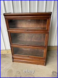 Globe Wernicke Rare Vintage Barristers 3 Bookcase Shelves Library Free Delivery