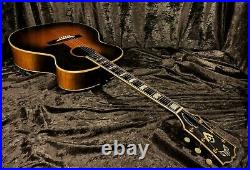 Guild F50 1959 Hoboken Built Jumbo Acoustic Ghost Label Rare Bird Alert Burst