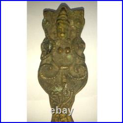 HANDMADE RARE ANTIQUE Solid Brass Bottle Opener 4 1/2 Vintage Hindu God Carved