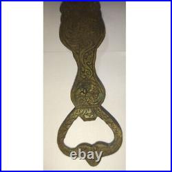 HANDMADE RARE ANTIQUE Solid Brass Bottle Opener 4 1/2 Vintage Hindu God Carved