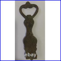 HANDMADE RARE ANTIQUE Solid Brass Bottle Opener 4 1/2 Vintage Hindu God Carved