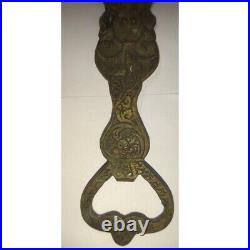 HANDMADE RARE ANTIQUE Solid Brass Bottle Opener 4 1/2 Vintage Hindu God Carved