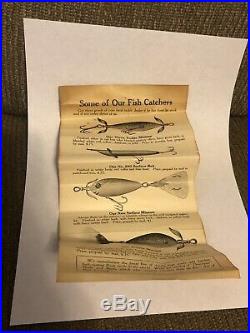 Heddon #150 Dowagiac minnow With Wood Box And Paperwork Nice Extremely Rare
