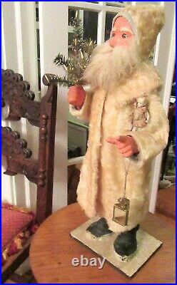 Huge Rare Museum Quality 27 Belsnickle Nodding Clockwork German Santa Claus