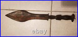 Iron SPEAR head 20.5L RARE Antique Vintage