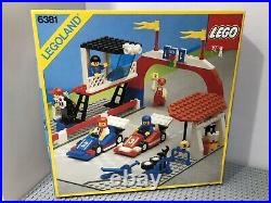 LEGO 1987 Vintage Legoland 6381 Motor Speedway Racing Track Sealed New Very Rare