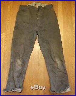Levi Strauss 1890s RARE Spring Bottom Pants Blue Jeans Levi's Denim Mining