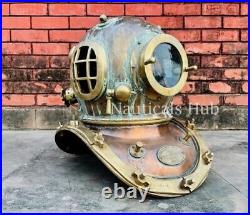 Like Rare Antique Diving vintage BOSTON MARK V U. S Navy Deep Sea Divers Helmet