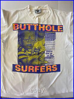 MEGA Rare VINTAGE Butthole Surfers 1993 Shirt Nirvana Stone Temple Pilots