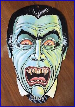 Monsters Rare Vintage Die-Cut Halloween Decor Lot Wolfman Dracula Frankenstein