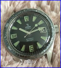 Montre Ancienne Vintage Watch Plongée Yema Diver Skin Automatic ETA Rare