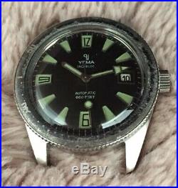 Montre Ancienne Vintage Watch Plongée Yema Diver Skin Automatic ETA Rare