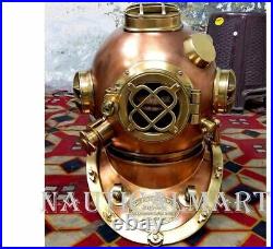 New Diving Helmet Vintage Anchor Marine Rare Antique Old Divers Helmet