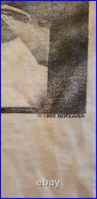Nirvana Vintage Tee Shirt 1996 Band XL Rare 90's Wild Oats Kurt Cobain Grunge