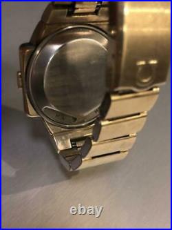 OMEGA TIME COMPUTER LED LCD DIGITAL Wrist Watch Rare 1970s USED Japan FedEx