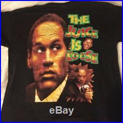 Oj Simpson 90s Rap Rare Vintage Shirt Not Guilty XL Juice Is Loose