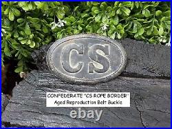 Old Rare Vintage Antique Civil War Style Relic Confederate CS Belt Buckle