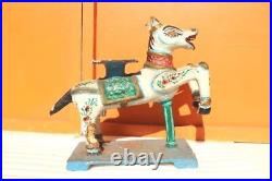 Old Vintage Indian Wooden Horse Vahanam Rare Antique Collectible