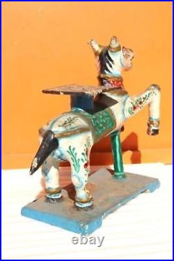 Old Vintage Indian Wooden Horse Vahanam Rare Antique Collectible