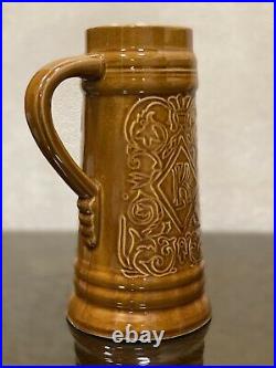 Old Vintage Rare Antique Bear Mug Poland Bochnia FNK 1.5L