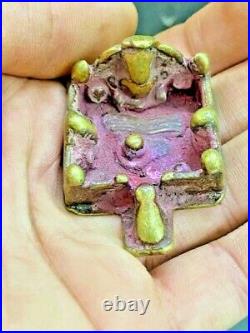 Old Vintage Rare Antique Hindu Religious God Brass Shiv Ling Idol Figurine
