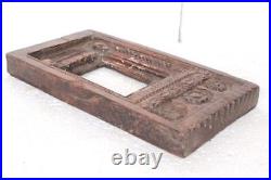 Old Vintage Wooden Wall Frame Rare Antique Carved Decorative Collectible Pf-39